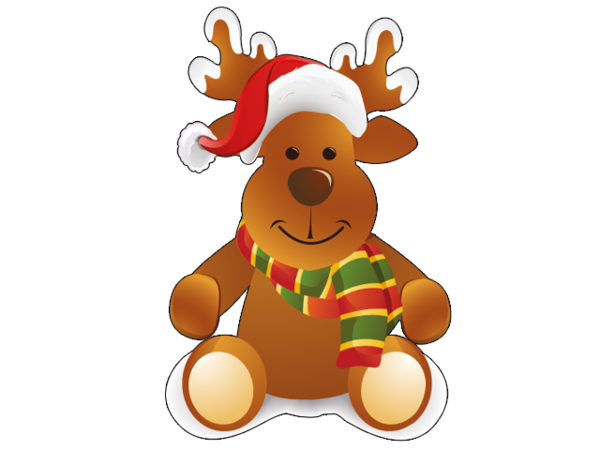 Transparent Santa Claus Christmas Graphics Rudolph Deer Reindeer for Christmas