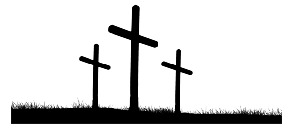 Transparent Hill Of Crosses Calvary Good Friday Angle Symbol for Thanksgiving