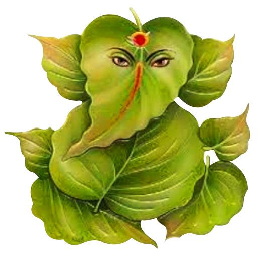 Transparent Ganesha Mahadeva Ganesh Chaturthi Leaf Plant for Dussehra