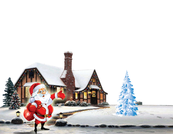 Transparent Rudolph Santa Claus Christmas Snowman Christmas Decoration for Christmas