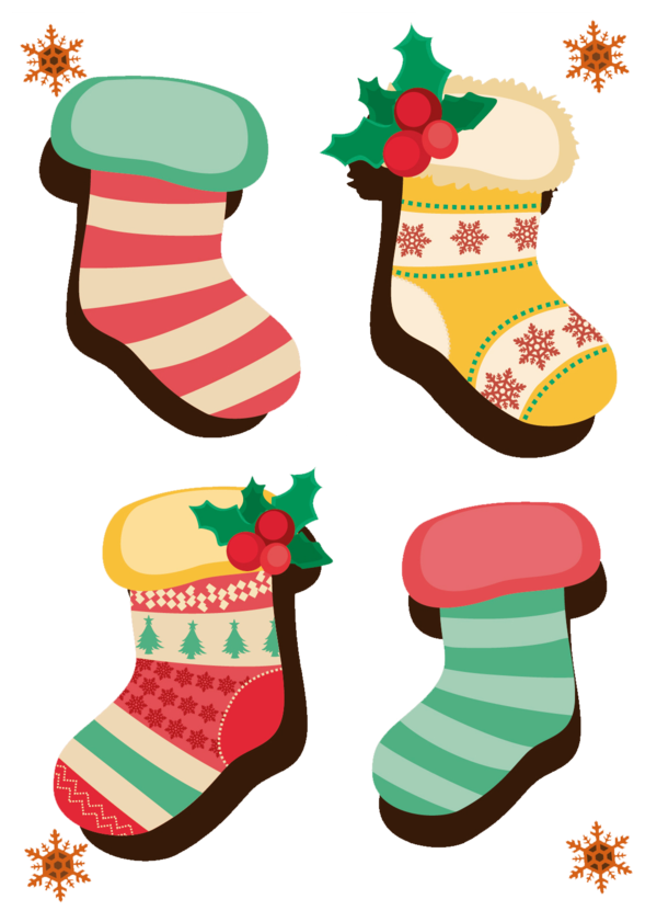 Transparent Shoe Sock Hosiery Christmas Decoration Christmas Ornament for Christmas