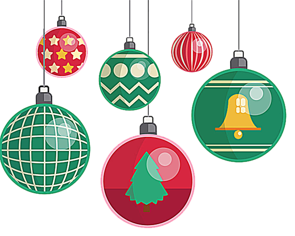 Transparent Christmas Cartoon Christmas Tree Holiday Pattern for Christmas