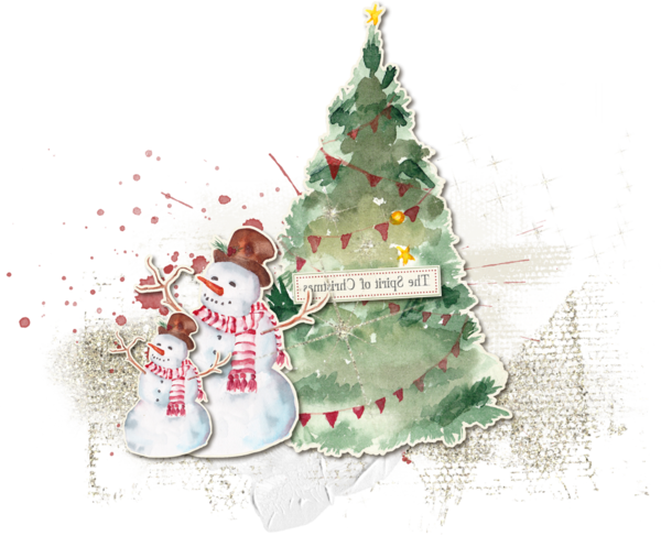 Transparent Christmas Christmas Card Christmas Tree Fir Decor for Christmas