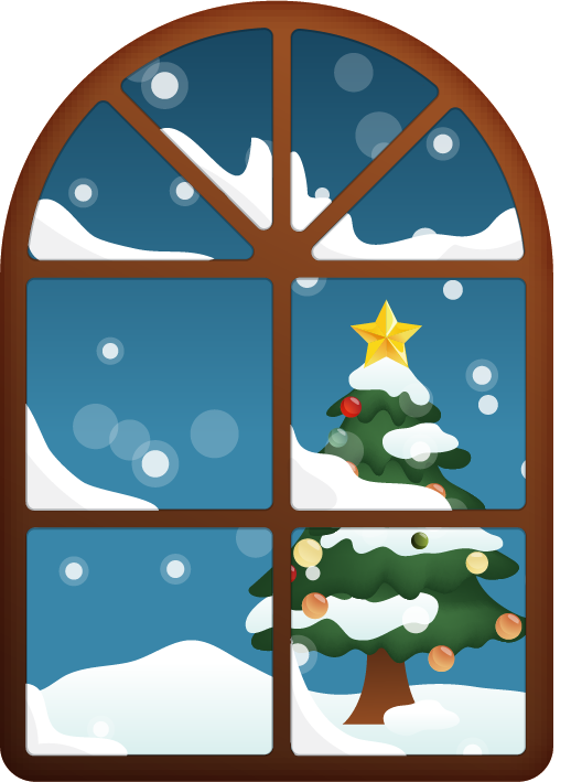 Transparent Window Christmas Tree Christmas Christmas Ornament Christmas Decoration for Christmas