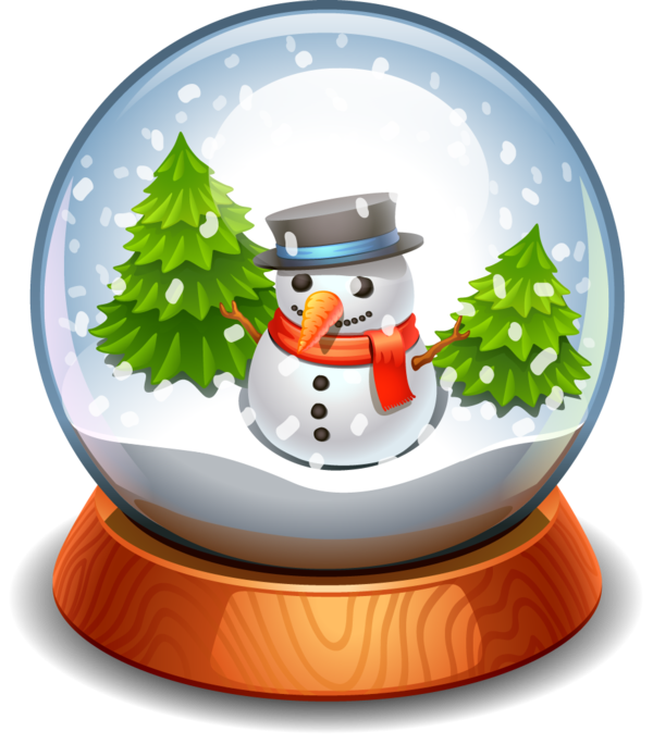 Transparent Ded Moroz Christmas Snowman Christmas Ornament for Christmas