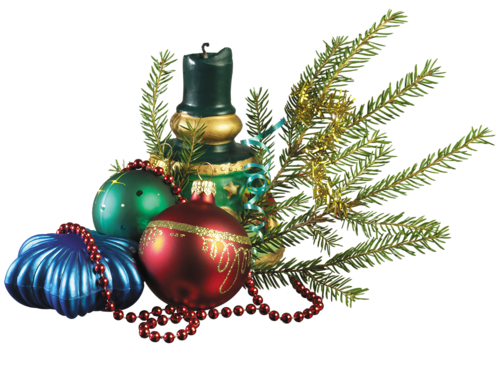 Transparent Christmas Christmas Decoration Candle Fir Pine Family for Christmas