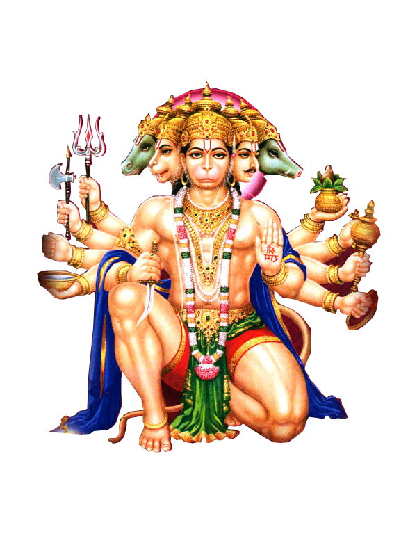 Transparent Hanuman Rama Hanuman Chalisa Muscle for Dussehra