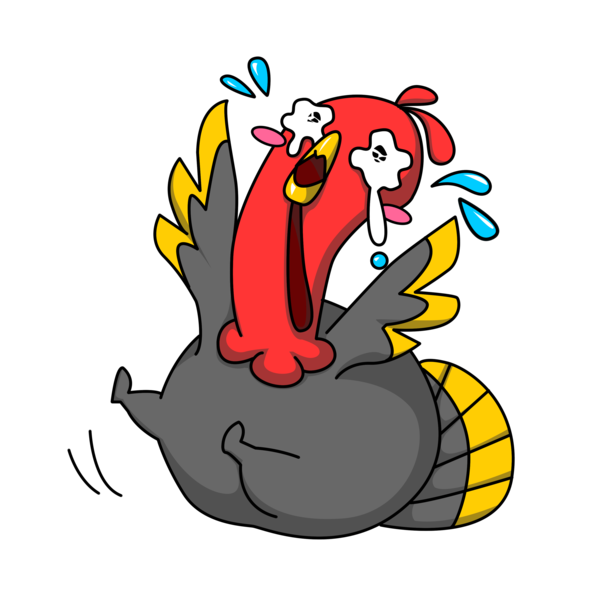 Transparent Turkey Rooster Thanksgiving Flightless Bird for Thanksgiving