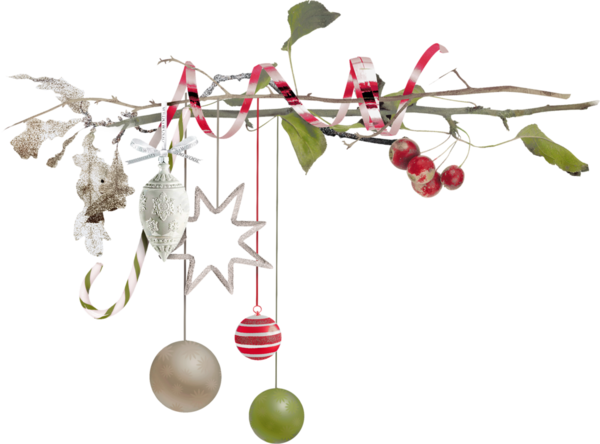 Transparent Christmas Ornament Christmas Branch for Christmas