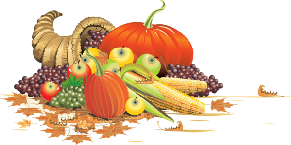 Transparent Thanksgiving Holiday Cornucopia Gourd Superfood for Thanksgiving
