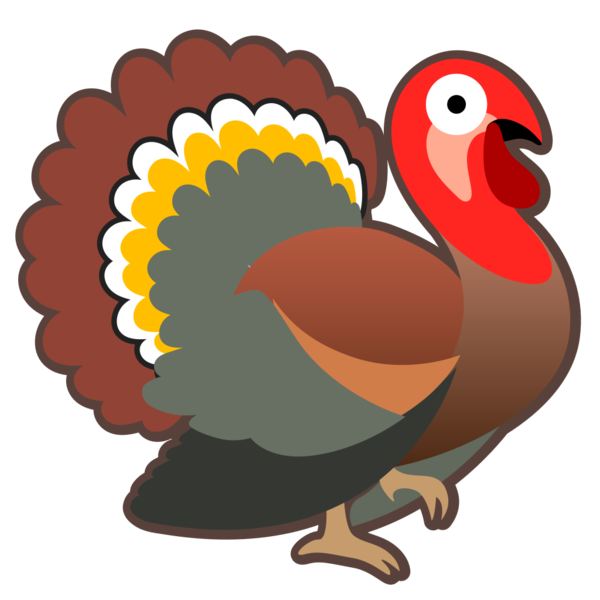 Transparent Emoji Turkey Bird Chicken Beak for Thanksgiving