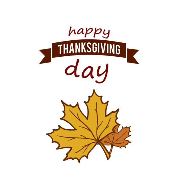 Transparent Thanksgiving Banner Animation Leaf Text for Thanksgiving