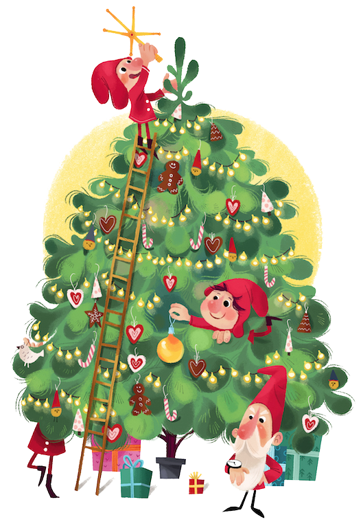 Transparent Christmas Christmas Tree Christmas Elf Fir Pine Family for Christmas