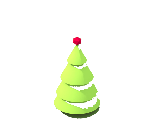 Transparent Christmas Tree Christmas Ornament Cone Fir for Christmas
