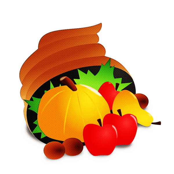 Transparent Thanksgiving Turkey Meat Thanksgiving Dinner Leaf Fruit for Thanksgiving