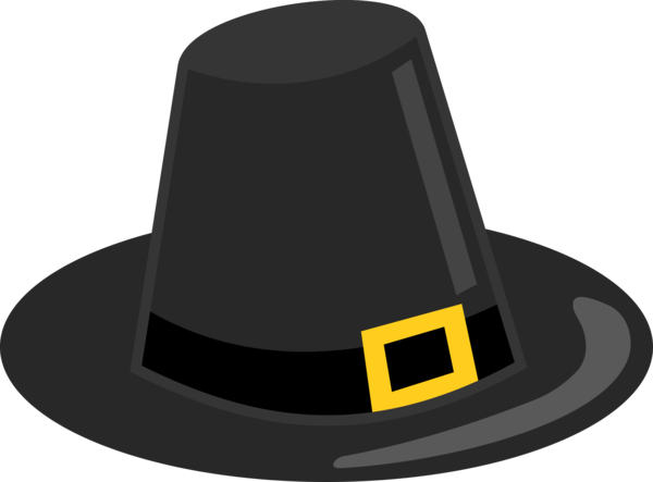 Transparent Thanksgiving Pilgrim S Hat Hat Yellow for Thanksgiving