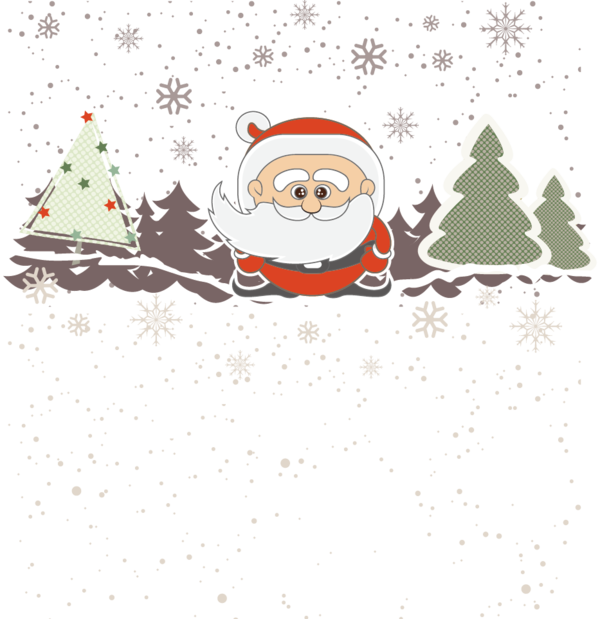 Transparent Santa Claus Christmas Tree Christmas Snowman Christmas Decoration for Christmas