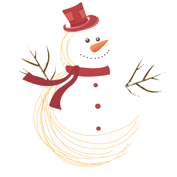Transparent Snowman Christmas Day Poster Cartoon for Christmas
