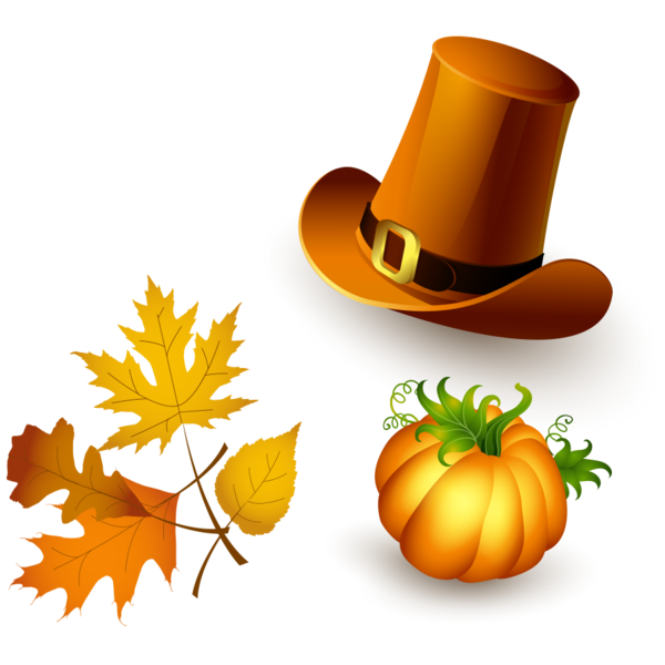Transparent Thanksgiving Symbol Cornucopia Winter Squash Flower for Thanksgiving