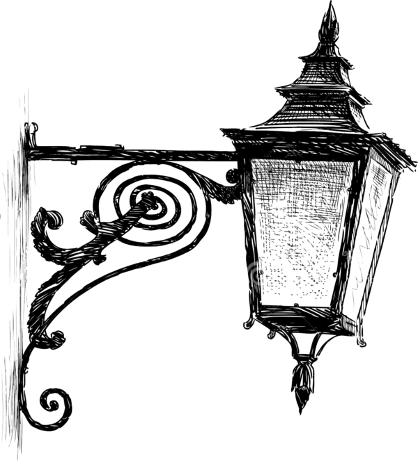 Transparent Lantern Street Light Drawing Ceiling Fixture for Diwali