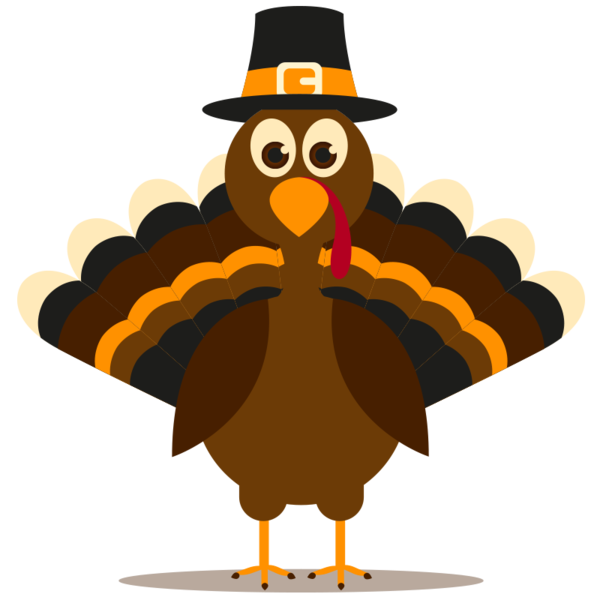 Transparent Thanksgiving Turkey Meat Cartoon Beak Bird for Thanksgiving