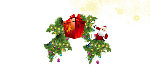 Transparent Christmas Tree Santa Claus Christmas Christmas Ornament Holiday for Christmas