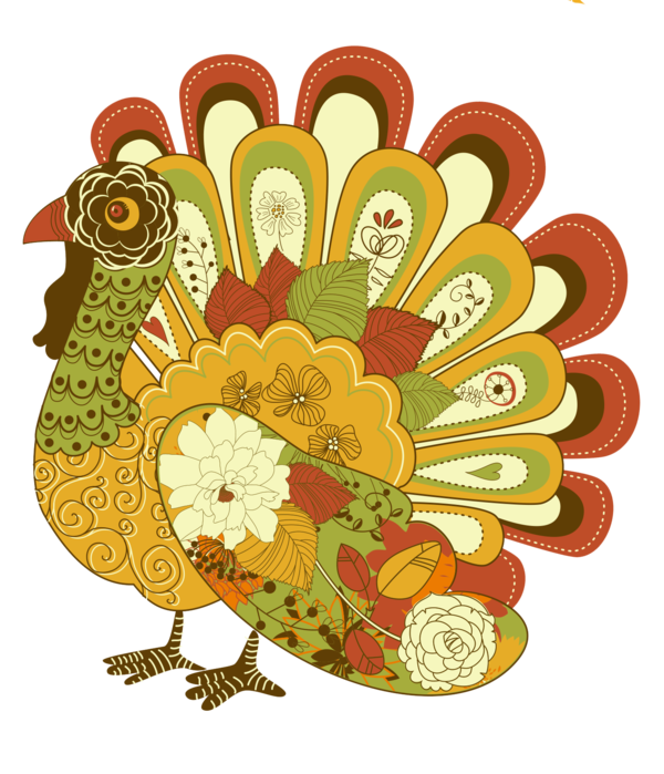 Transparent Thanksgiving Holiday Give Thanks With A Grateful Heart Flower Rooster for Thanksgiving