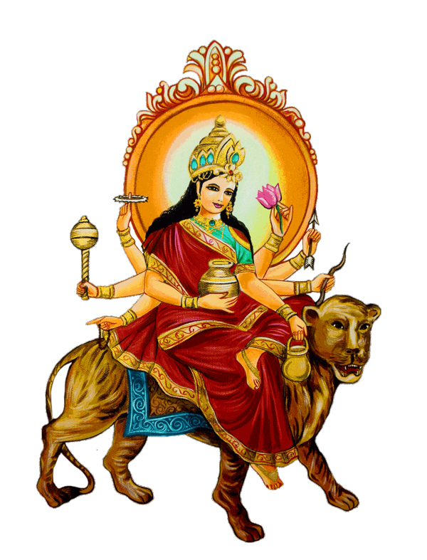 Transparent Parvati Mahadeva Kushmanda Religion Mythology for Dussehra