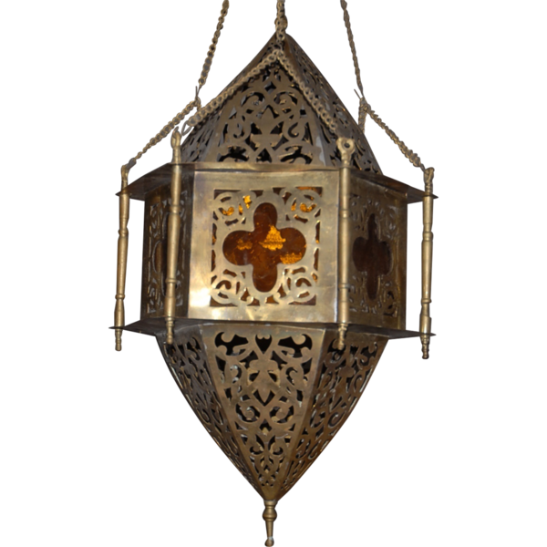 Transparent Lantern Lighting Light Wall Clock for Diwali
