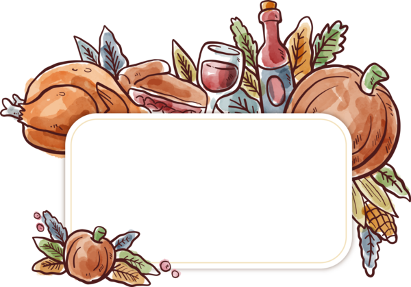 Transparent Thanksgiving Turkey Poster Food for Thanksgiving