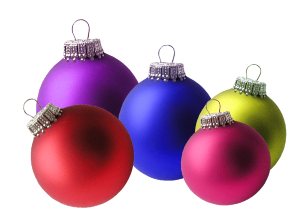 Transparent Christmas Ornament Christmas Bombka Purple for Christmas