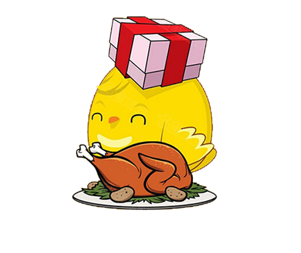 Transparent Turkey Chicken Barbecue Chicken Food Cartoon for Thanksgiving