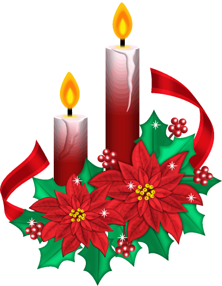 Transparent Christmas Candle Christmas Decoration Flower Christmas Ornament for Christmas