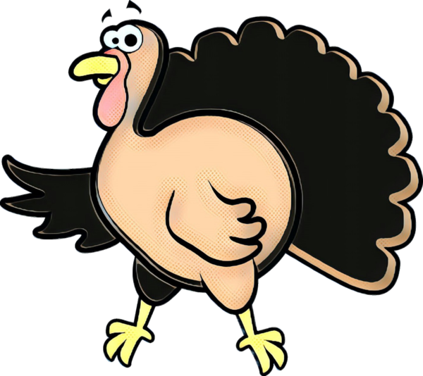 Transparent Cruise To The Inn Car Show Turkey Run Turkey Meat Bird Cartoon for Thanksgiving