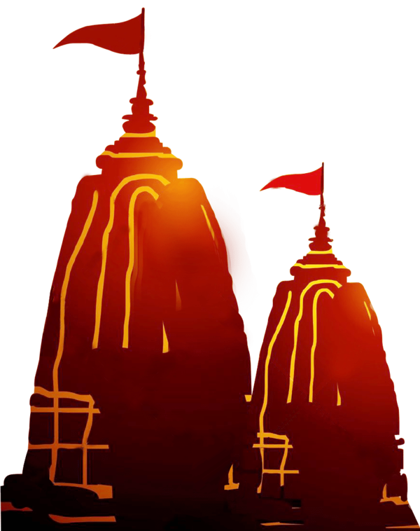Transparent Temple Hindu Temple Kali Stupa Wat for Dussehra