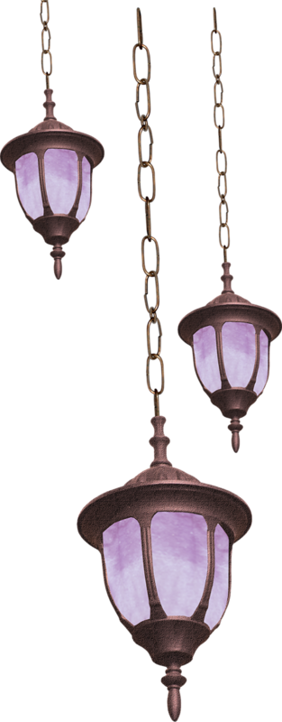 Transparent Light Street Light Lantern Purple Ceiling Fixture for Diwali