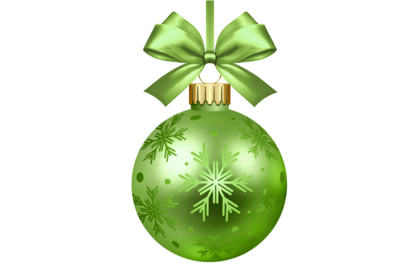 Transparent Christmas Ornament Christmas Bombka Green for Thanksgiving