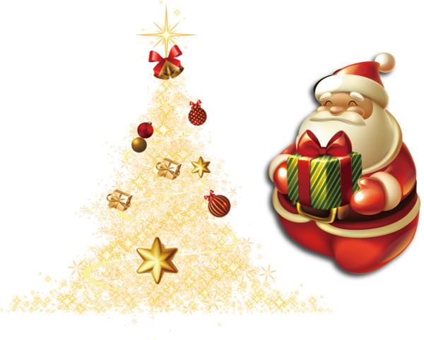 Transparent Santa Claus Christmas Ornament Christmas Tree Fir Decor for Christmas