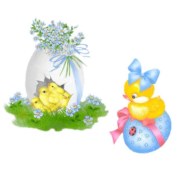 Transparent Easter Bunny Easter Paskha Flower Water Bird for Easter
