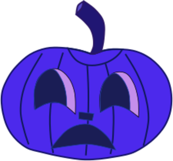 Transparent Pumpkin Halloween Jacko Lantern Purple Symbol for Halloween