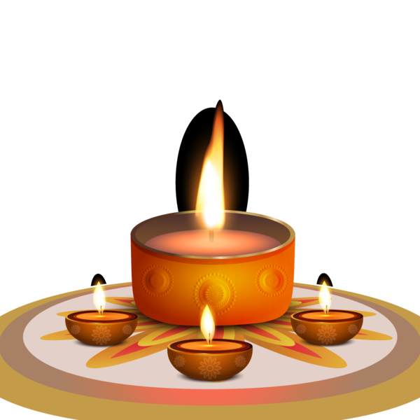 Transparent Diwali Candle Gratis Wax for Diwali
