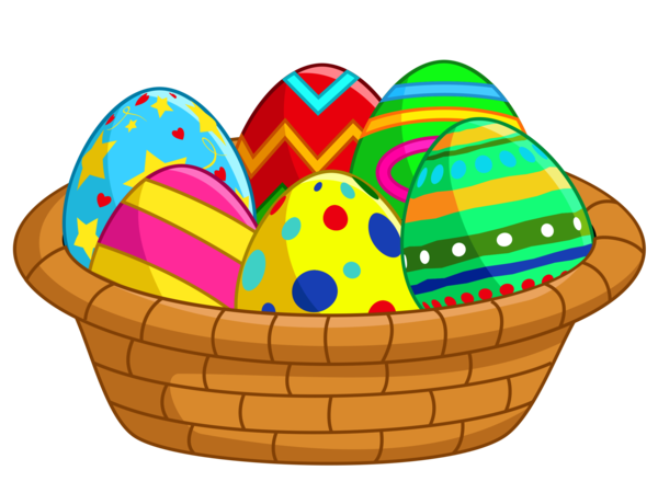 Transparent Easter Egg Painting Paint Basket Food for Easter