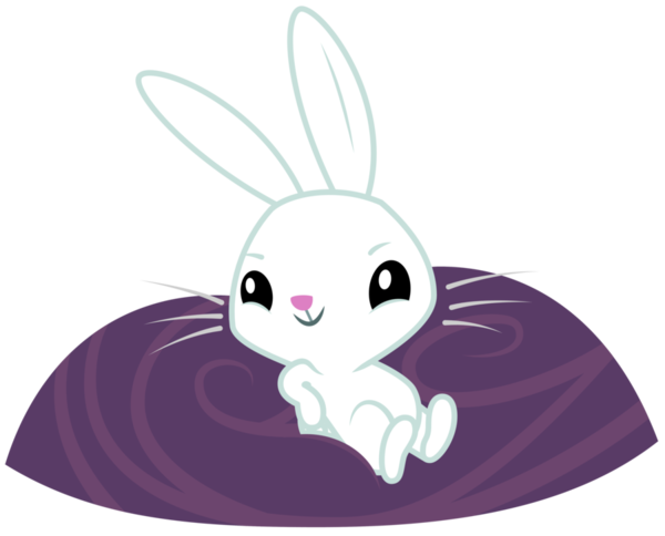 Transparent Rabbit Fan Art Digital Art Purple Whiskers for Easter