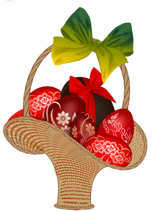 Transparent Easter Easter Egg Egg Gift Basket Food for Easter