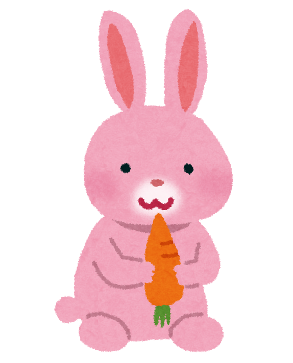 Transparent Rabbit Angora Rabbit Rex Rabbit Pink for Easter