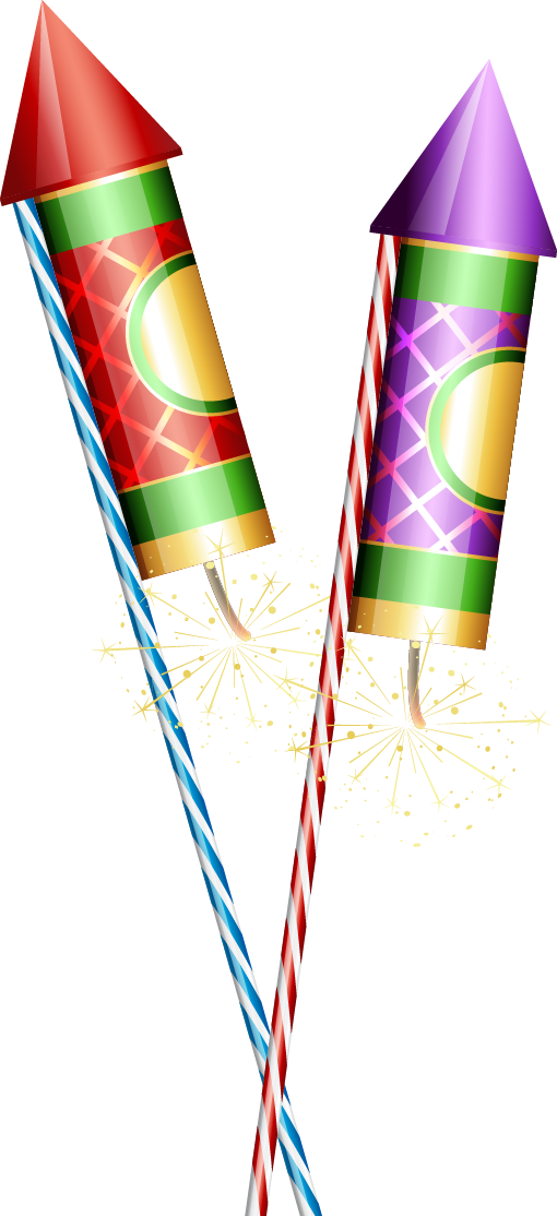 Transparent Firecracker Cracker Diwali Line Flag for Diwali