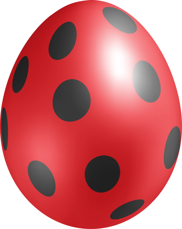 Transparent Ladybird Red Beetle Sphere for Easter