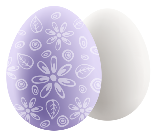 Transparent Lilac Lavender Easter Egg Purple for Easter