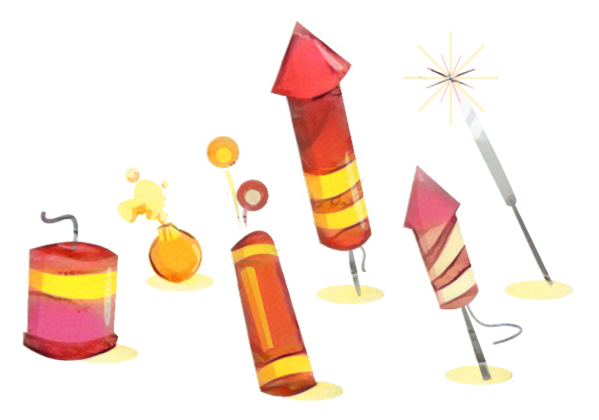 Transparent Firecracker Chinese New Year Fireworks Candle Cone for Diwali