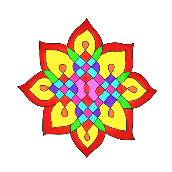 Transparent Rangoli Diwali Kolam Visual Arts Symbol for Diwali